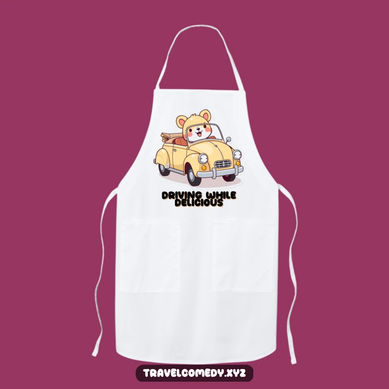 Funny Vintage Car Animal Apron: Cook Up Some Laughs with This Hilarious Kitchen Essential!