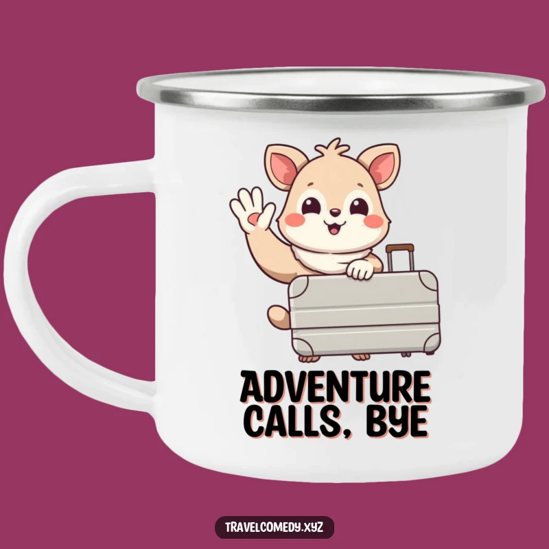 Funny Traveler Animal Camping Mug: Sip Your Journey with This Hilarious Outdoor Mug!