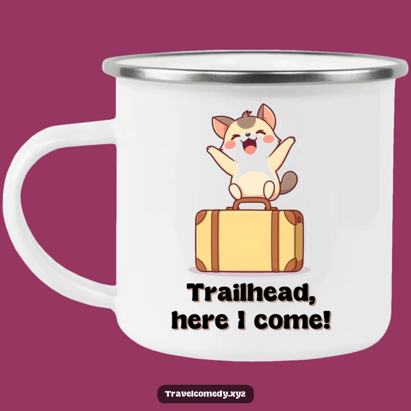 Funny Animal Leap Camping Mug - Joyous Outdoor Expression Gift