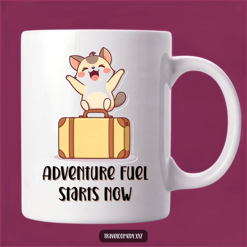 Funny Exciting Animal Leap Mug - Hilarious Joyous Expression Gift