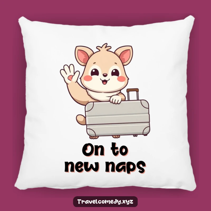 Funny Traveler Animal Pillow: Cozy Up with This Hilarious and Adventure-Themed Pillow!