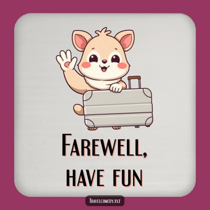 Funny Traveler Animal Coasters: Protect Your Surfaces with This Hilarious Travel Set!