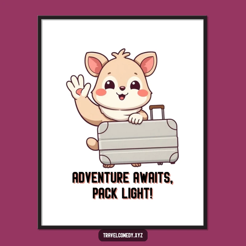 Free Printable Wall Art: Waving Goodbye Animal - Funny Downloadable Art for Your Home!