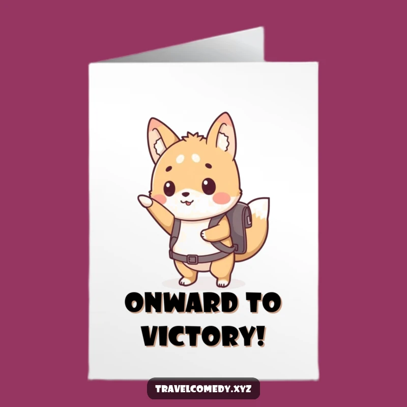 Free Printable Congrats Card: Forward Bound Animal, Humorous Downloadable