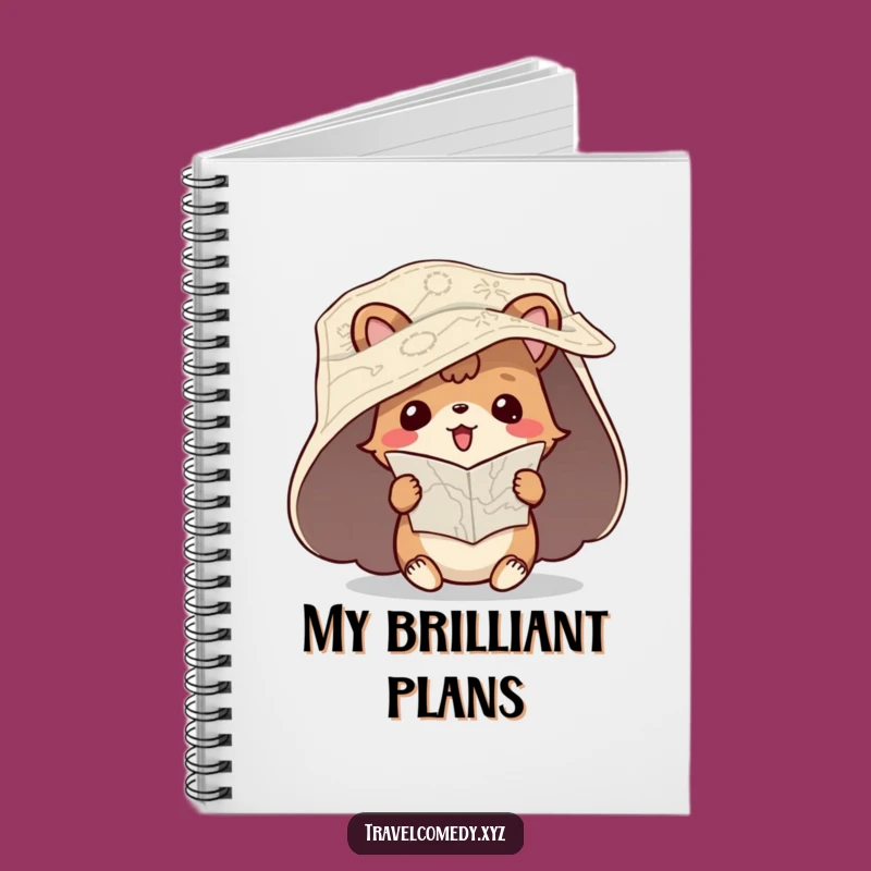 Funny Lost Map Notebook - Hilarious Upside Down Journal