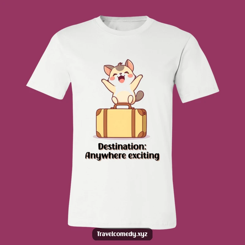 Funny Excited Animal Leaping T-Shirt - Joyous Expression Tee for Gift